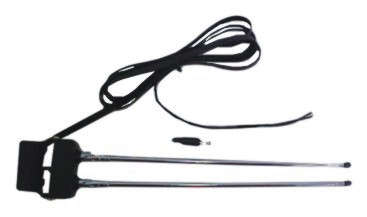 ANTENA CANALETA DUPLA CROM C/PE P/TV