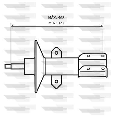 AMORTECEDOR DIANTEIRO LD/LE