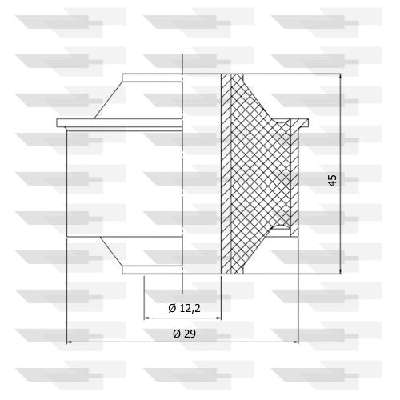 BUCHA DA BANDEJA SUPERIOR