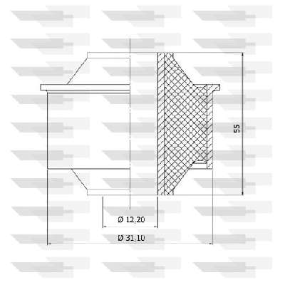 BUCHA DA BANDEJA DA SUSPENSÃO DIANTEIRA