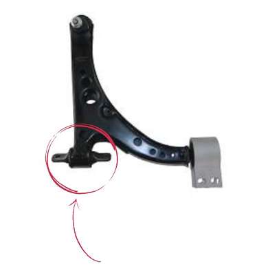 BUCHA MENOR DA BANDEJA INFERIOR DA SUSPENSÃO DIANTEIRA