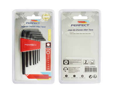 KIT FERRAMENTA - JOGO CHAVE ALLEN 7PCS